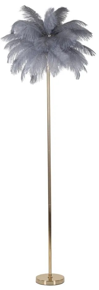 Lampa stojąca w szaro-złotym kolorze (wysokość 160 cm) Palm – Mauro Ferretti