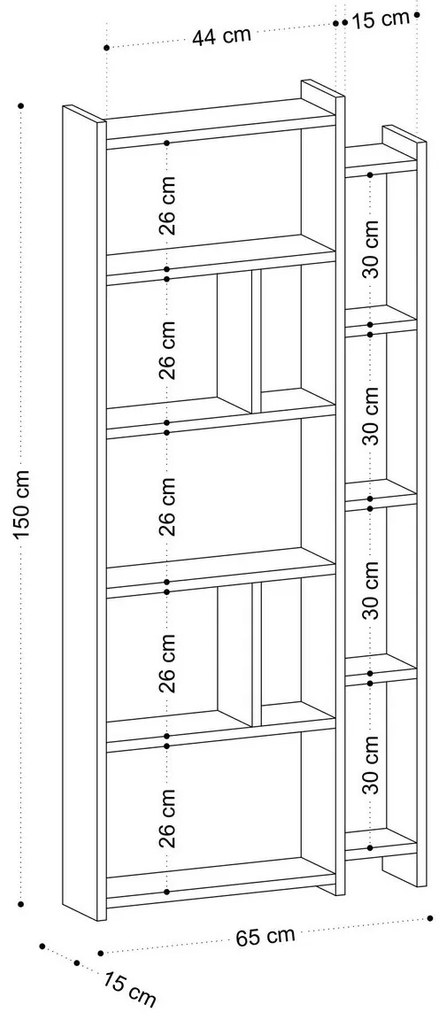 Biblioteczka Momo Oak