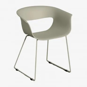 Zestaw 2 Krzeseł Ogrodowych Z Polipropylenu I Stali Alanys Salvia Zieleń - Sklum