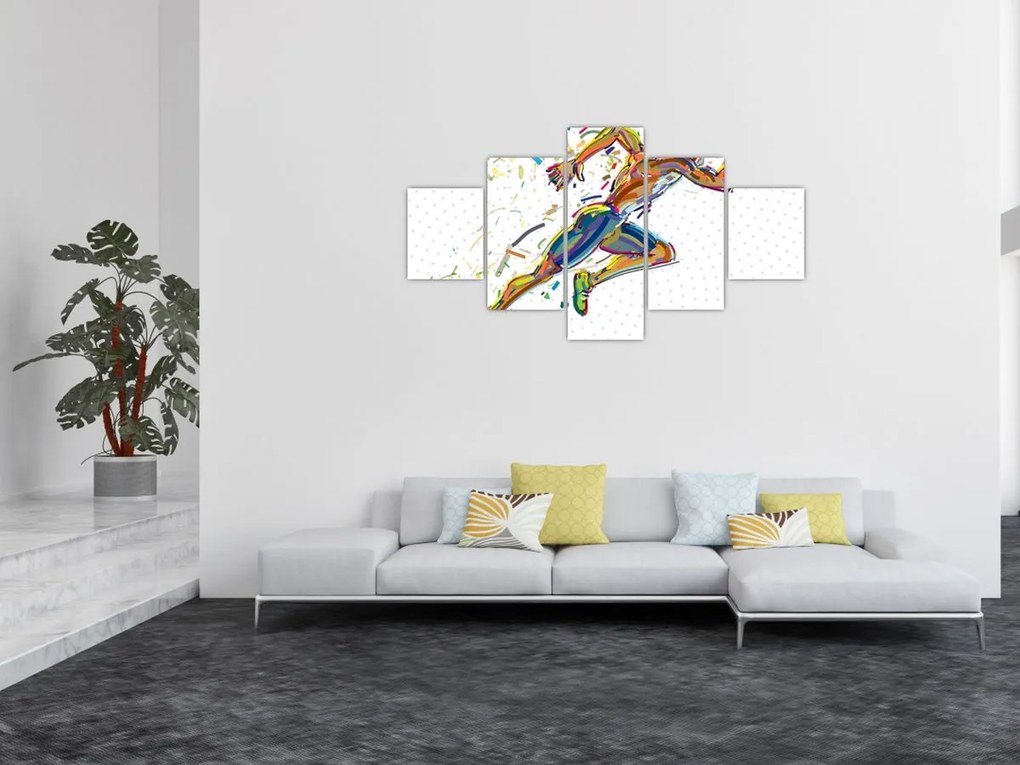 Obraz - Biegacz (125x70 cm)