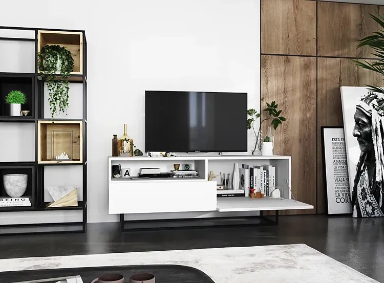 Szafka rtv z szufladą biała Z3-S16