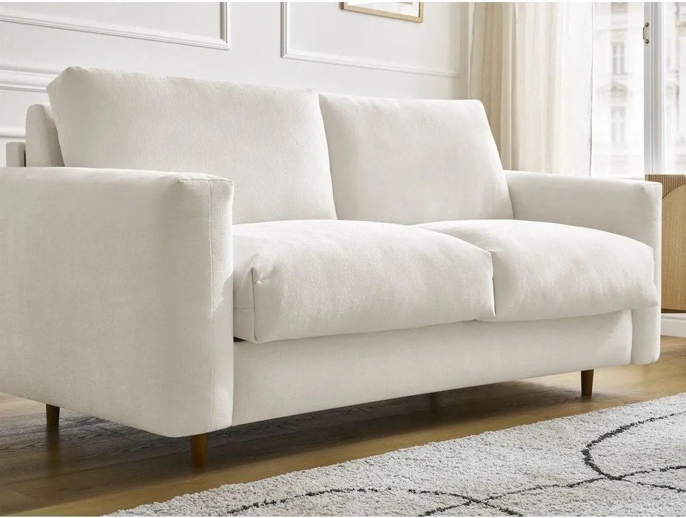 Beżowa rozkładana sofa do spania 220 cm Cocoone – Bobochic Paris
