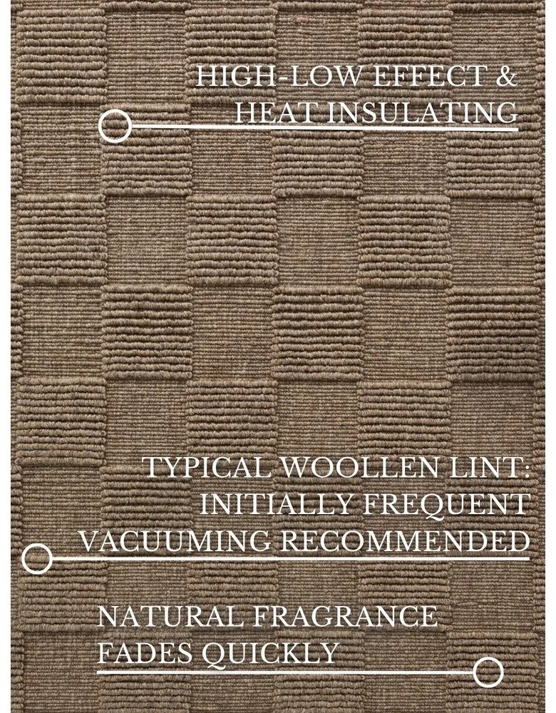 Brązowy wełniany dywan tkany ręcznie 200x300 cm Scala – Villeroy&amp;Boch