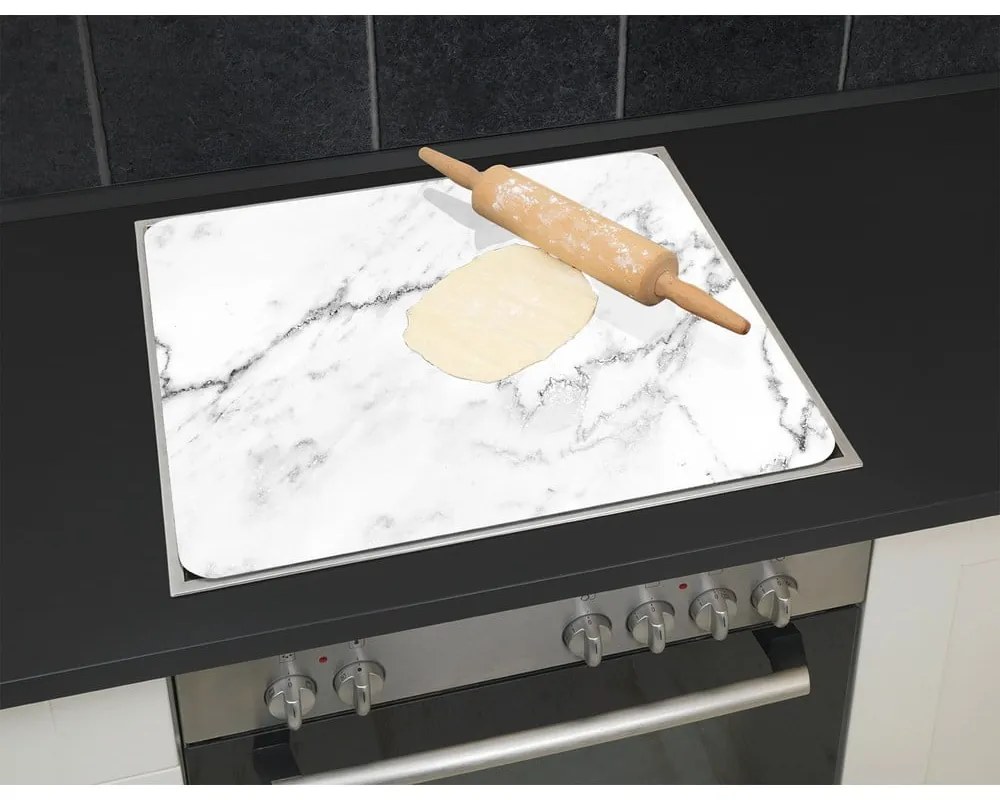 Płyta ochronna na ścianę przy kuchence ze szkła hartowanego 50x56 cm Marble – Wenko