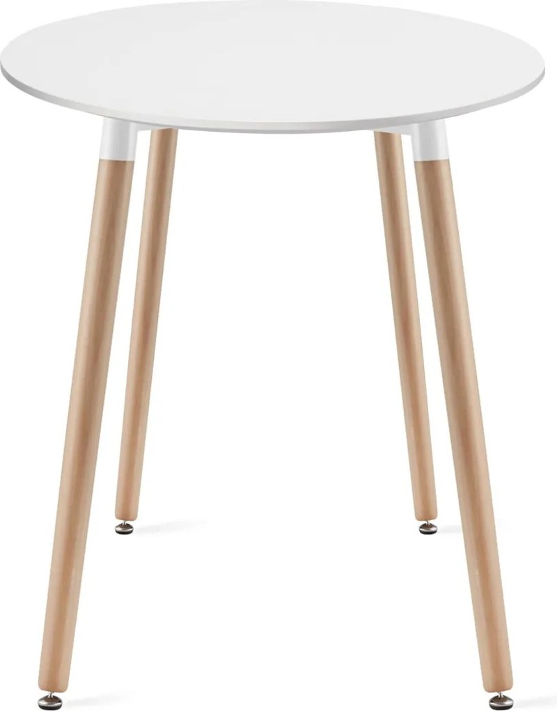 PROMOCJA Biały okrągły stół jadalny KAMI 60x60 cm II jakość