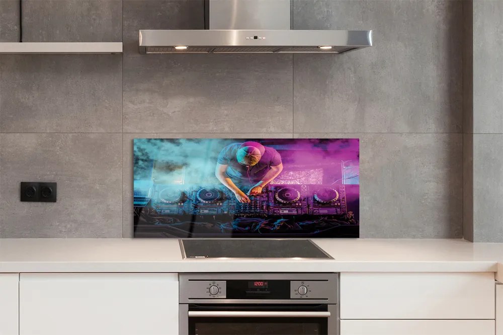 Szklany Panel Konsol DJ kolorowe światła