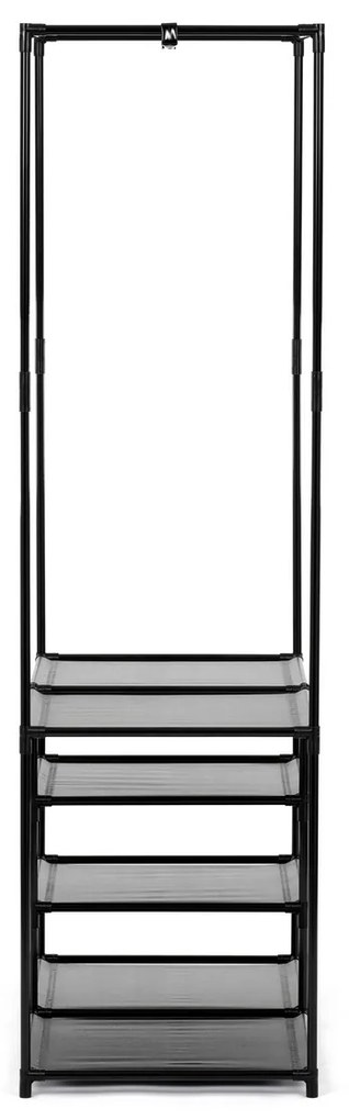 Stojak na ubrania GD-172 BK, metal, czarny