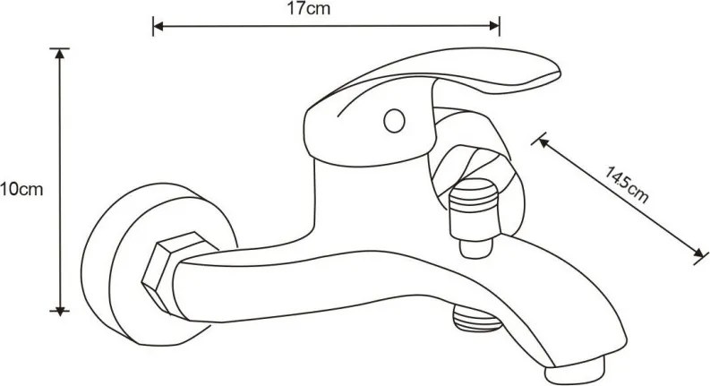 Mexen Fabia R62 bateria wannowa z zestawem prysznicowym, czarna - 74653R62-70