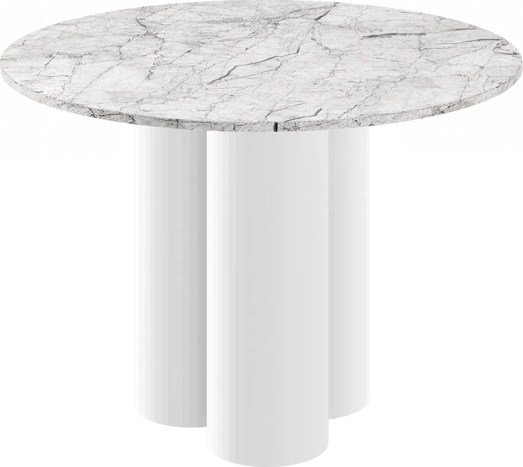 Okrągły stół Raveo Hubertus marmur połysk