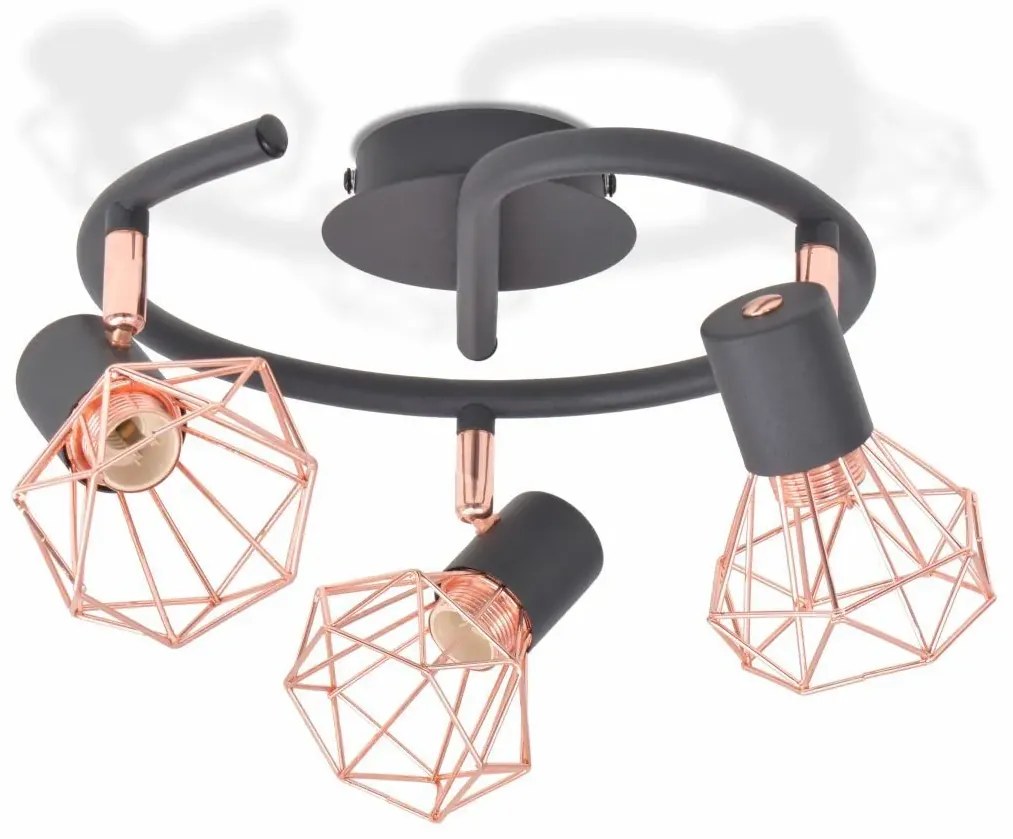 Okrągła lampa sufitowa LED w stylu industrialnym - EX34 N2-C07