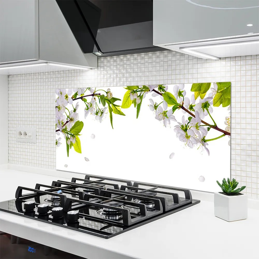 Panel nad blat kuchenny Makro Płatków Kwiatów