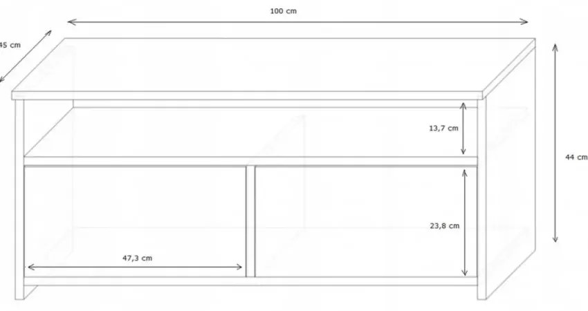 Komoda pod telewizor dąb sonoma L8-R99