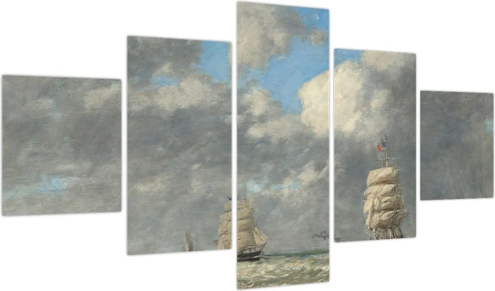 Obraz - Eugène Boudin, Le Havre, reprodukcje (125x70 cm)