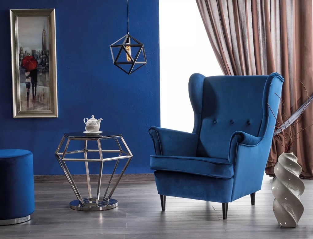 Elegancki tapicerowany fotel Lord Velvet