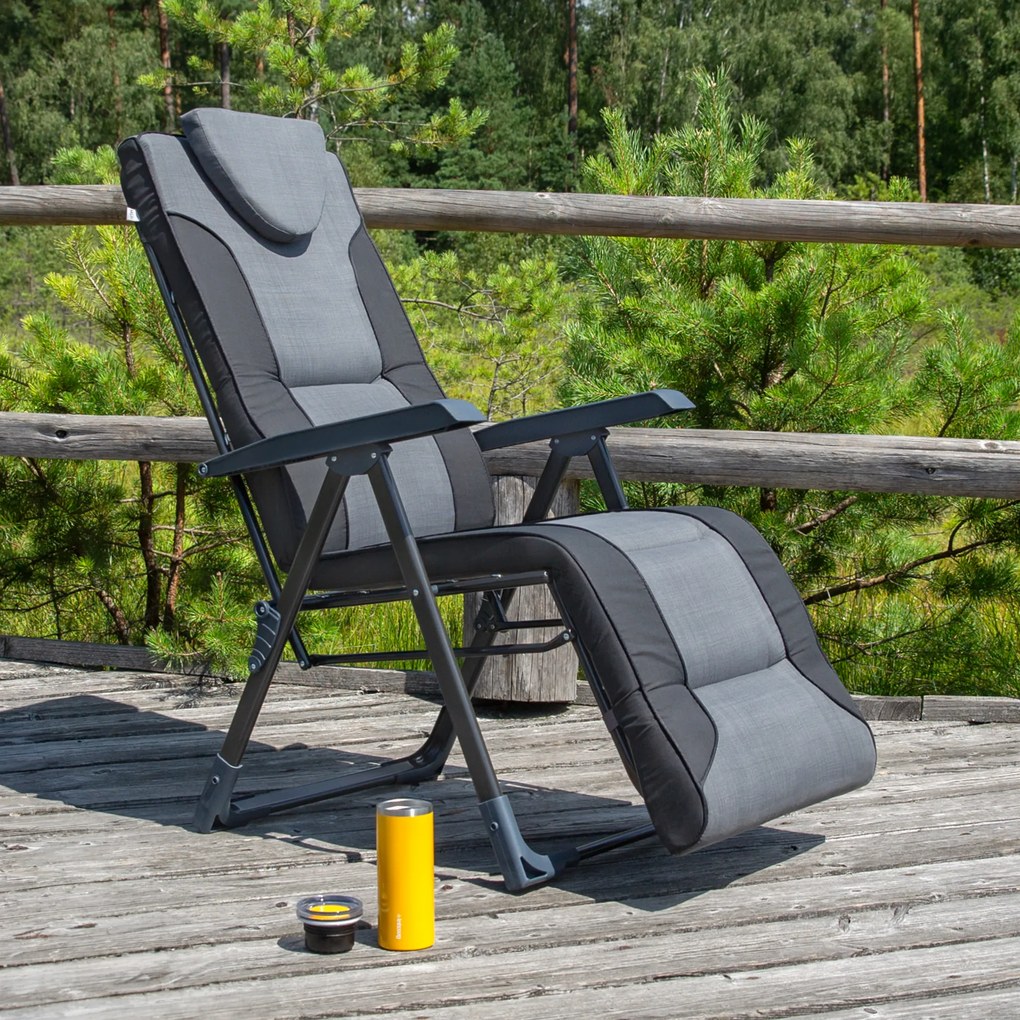 Fotel ogrodowy z podnóżkiem Mijas Plus D002-07PB / H024-07IB PATIO