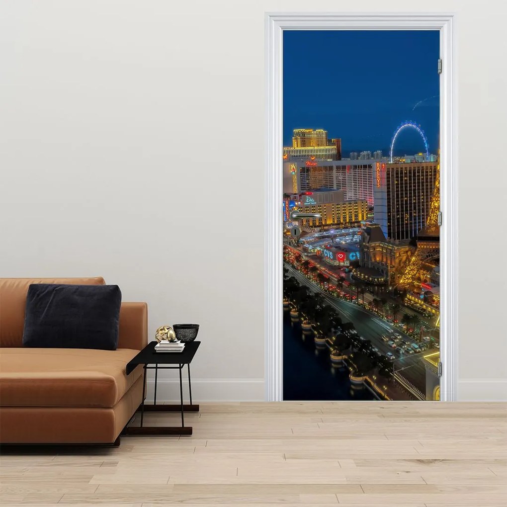 Fototapeta na drzwi - Las Vegas nocą (95x205cm)