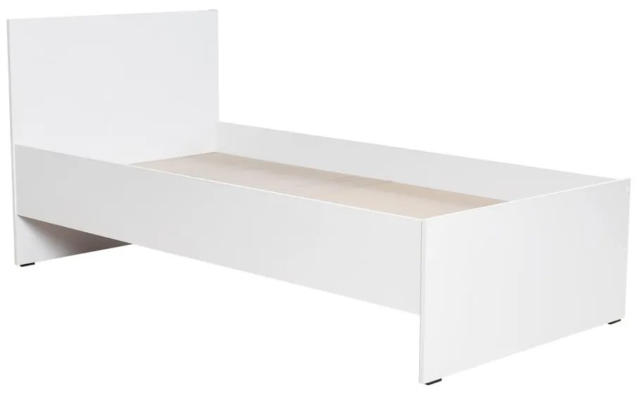 Białe łóżko jednoosobowe 90x190 cm KRY – Kalune Design