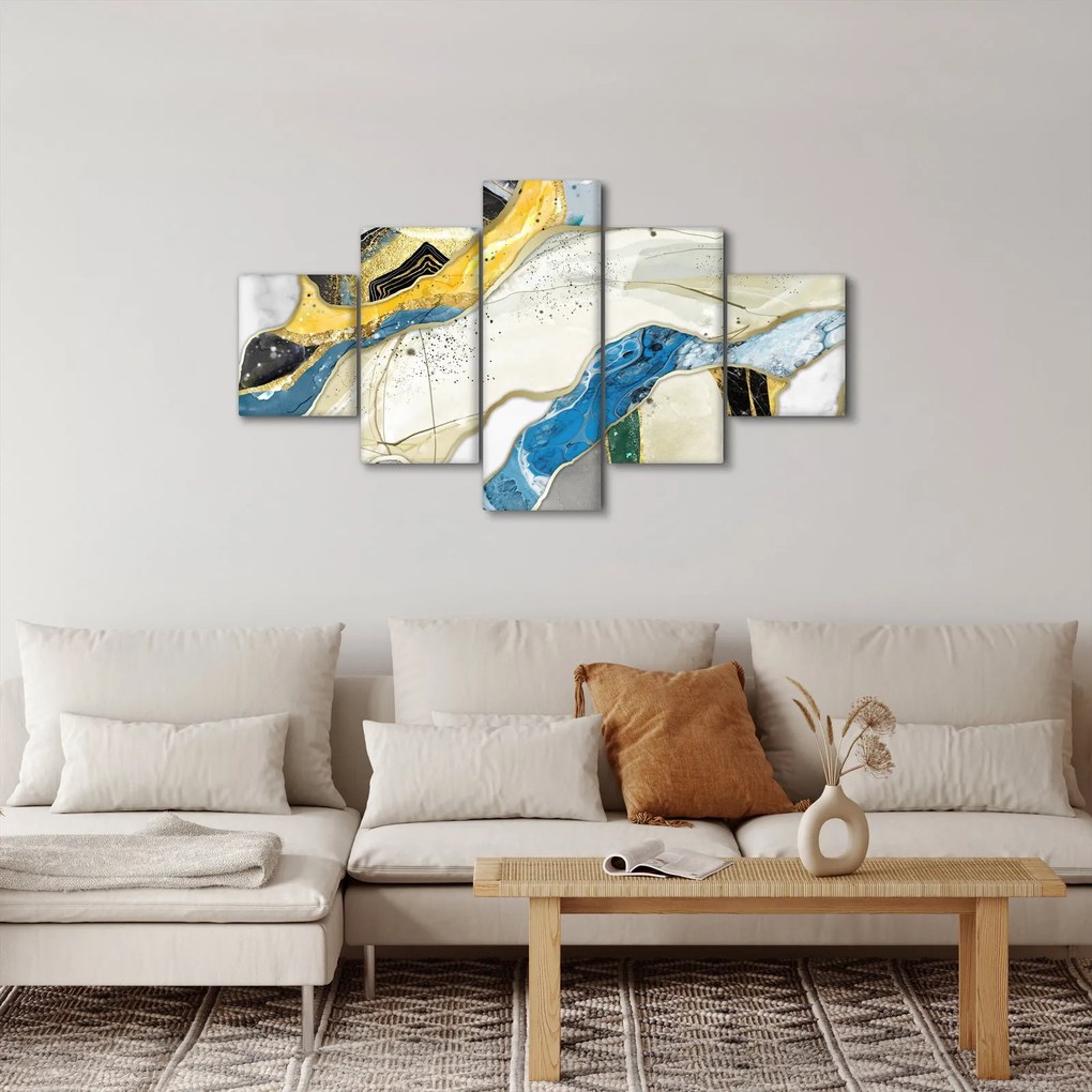 Obraz - Kolorowy marmur (125x70 cm)