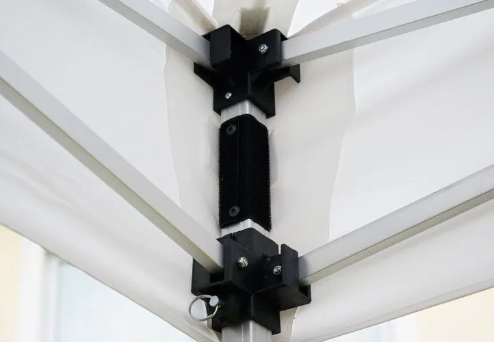 Pawilon ogrodowy Profi rozkładany 3 x 3 m - biały 2 ściany