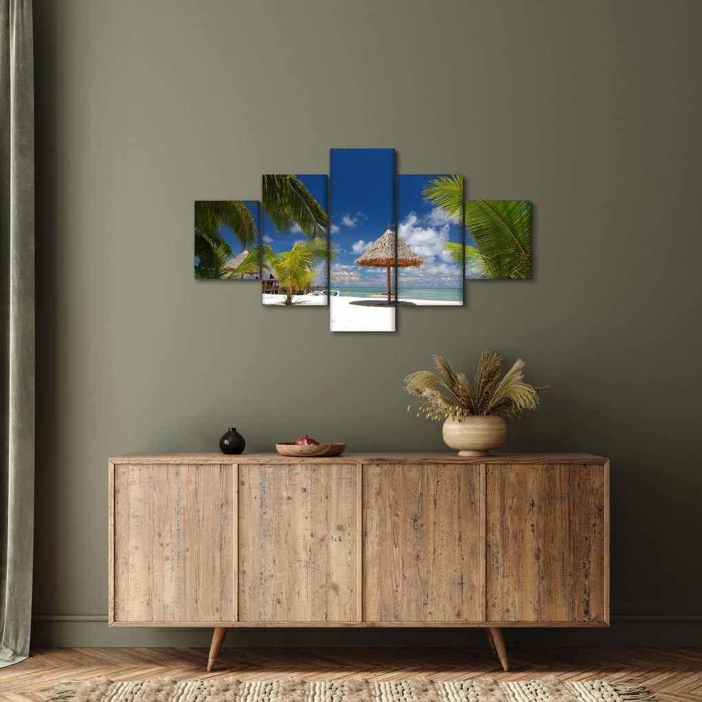 Obraz - Plaża z białym piaskiem (125x70 cm)