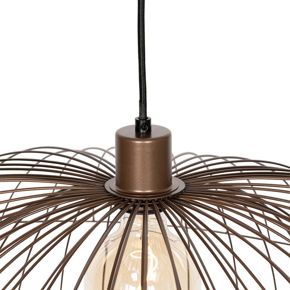 Designerska lampa wisząca brązowa 45 cm - PuaDesignerski Oswietlenie wewnetrzne