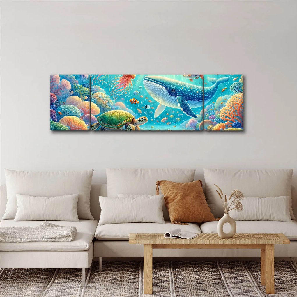 Obraz - Świat pod wodą (170x50 cm)