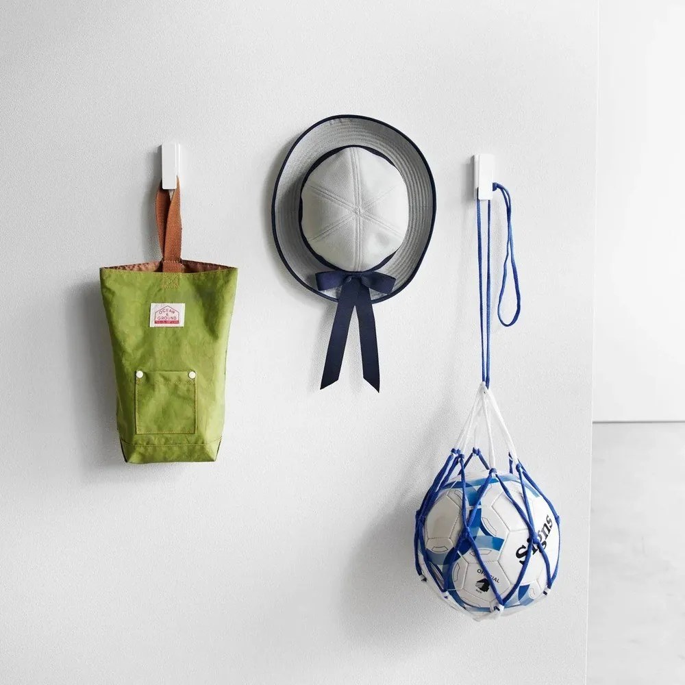 Białe ścienne metalowe haczyki zestaw 3 szt. Tower – YAMAZAKI