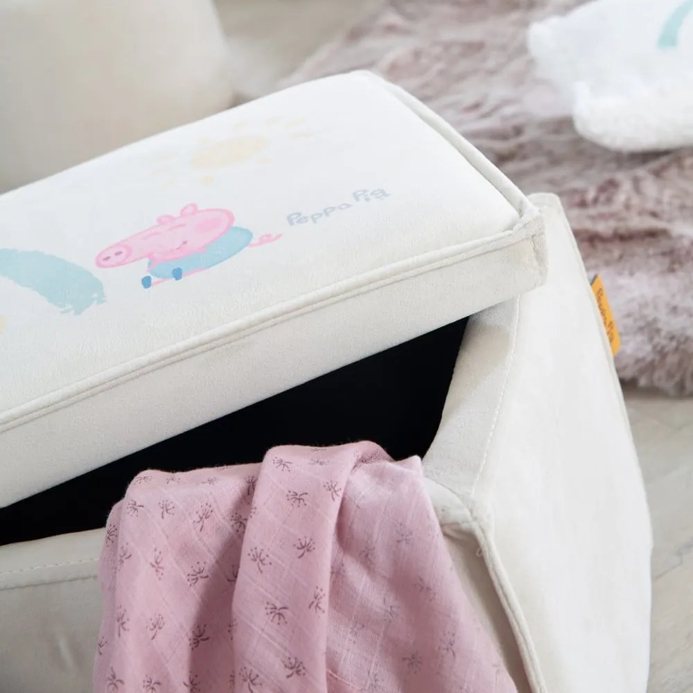 Biała ławka dziecięca Peppa Pig – Roba