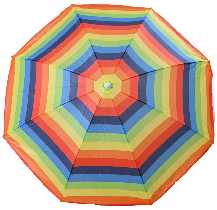 Parasol COLORFUL STRIPES 180 cm, kolorowy