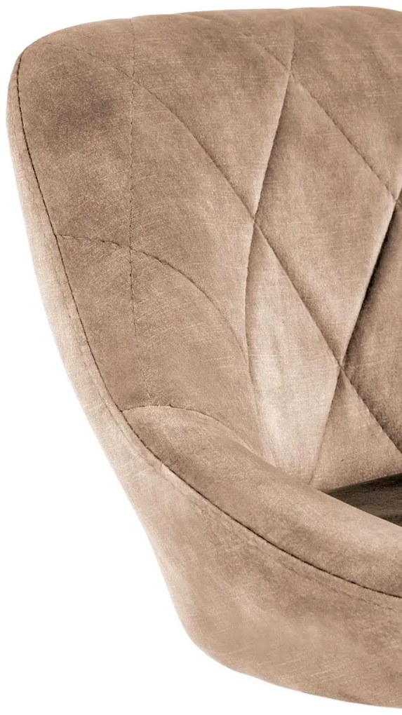 Beżowe krzesło barowe z regulacją wysokości K7-S45