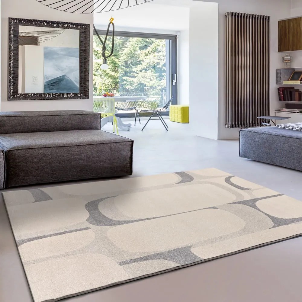 Jasnoszaro-kremowy dywan 80x150 cm Porto – Universal