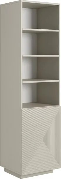 Regał Asha 50 cm z ryflowanym frontem - kaszmir
