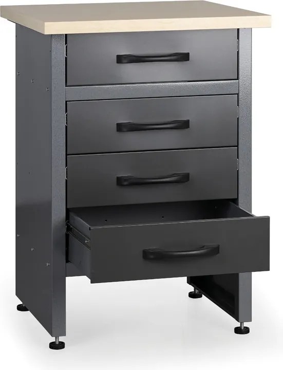 Stół roboczy G1, 840x600x600 mm, 4 szuflady