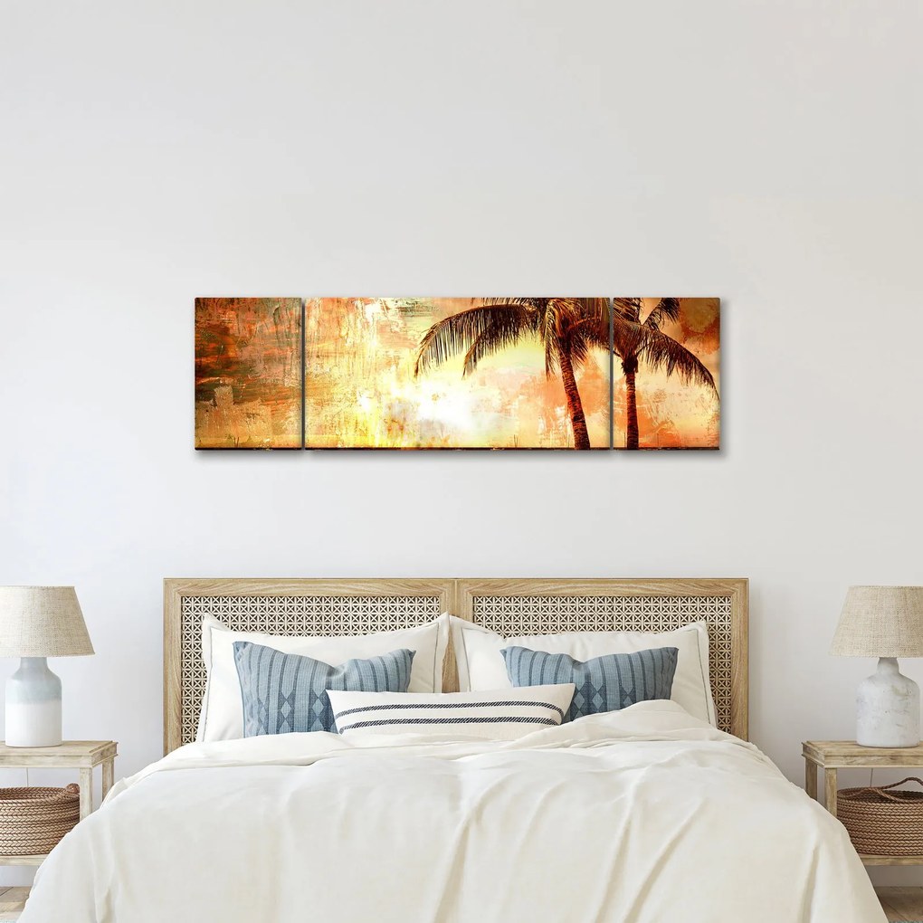Obraz - Palmy na plaży (170x50 cm)