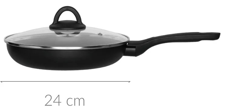 Patelnia ze szklaną pokrywką, Ø 24 cm