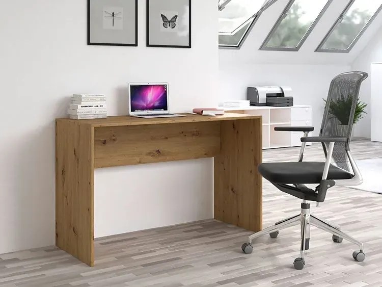 Nowoczesne proste biurko dąb artisan - Selex 2X