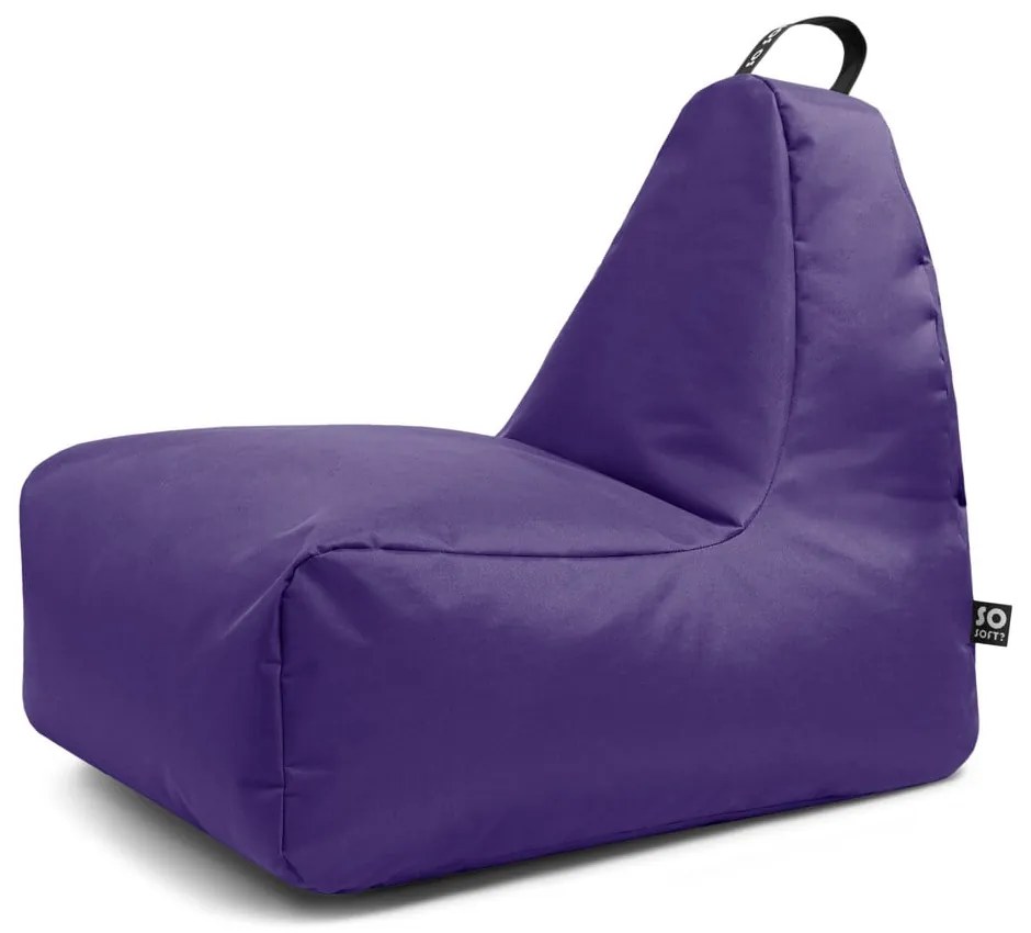 Fioletowy dziecięcy worek do siedzenia Chill M – So Soft?