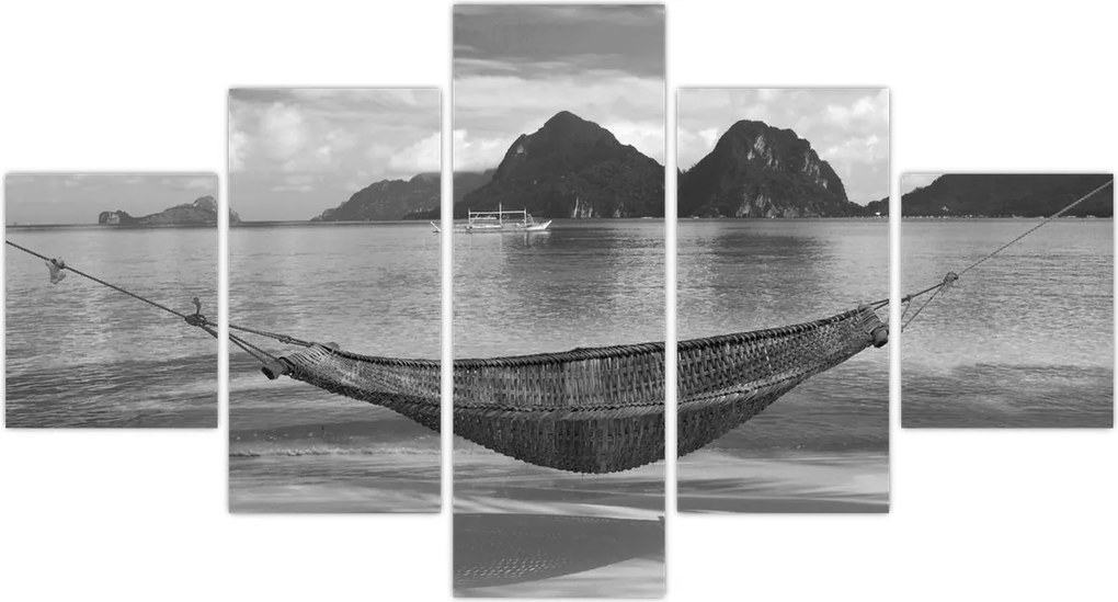 Obraz - Hamak na plaży (125x70 cm)