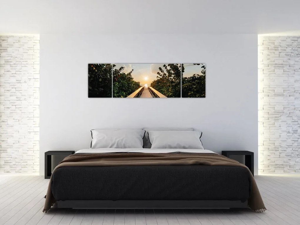 Obraz - droga do słońca (170x50 cm)