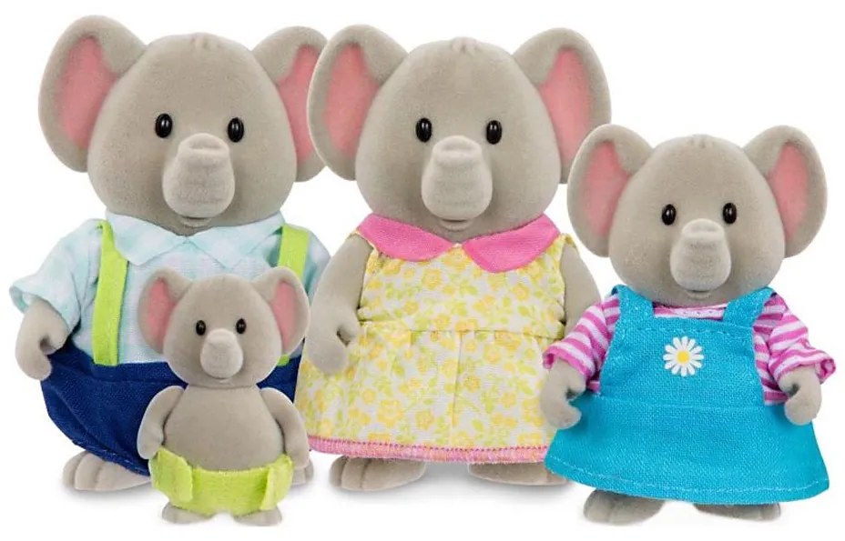 Li'l Woodzeez - Zestaw figurek OLIPHANT rodzina słoni