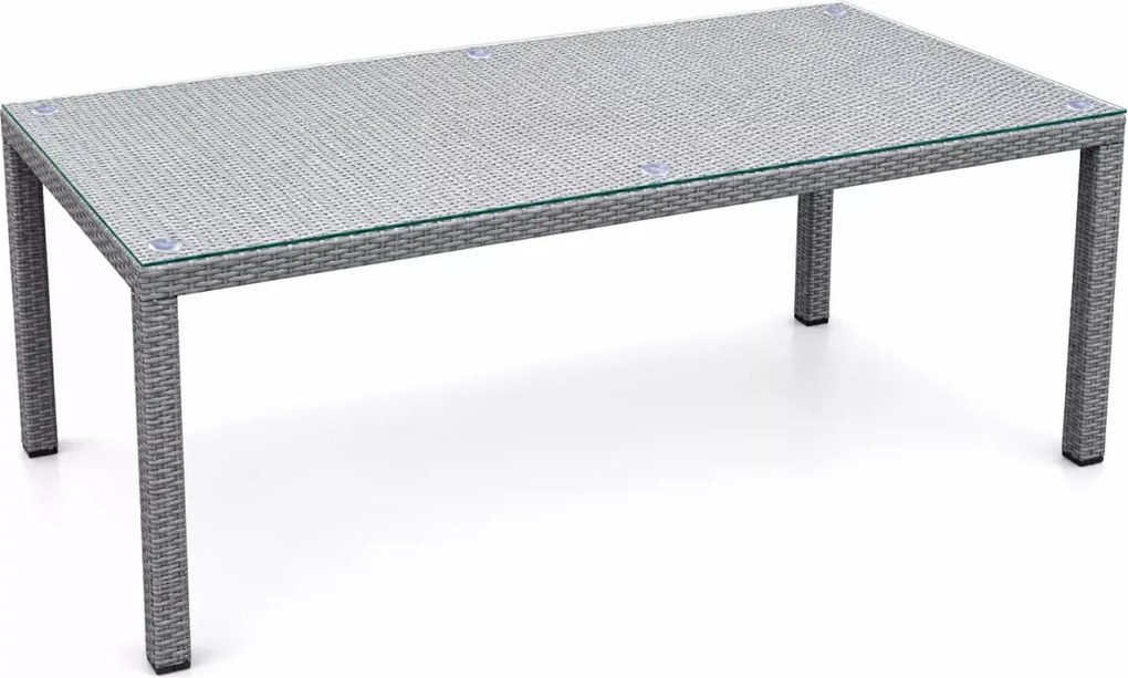 Duży stół ogrodowy technorattanowy Lorens 200x100