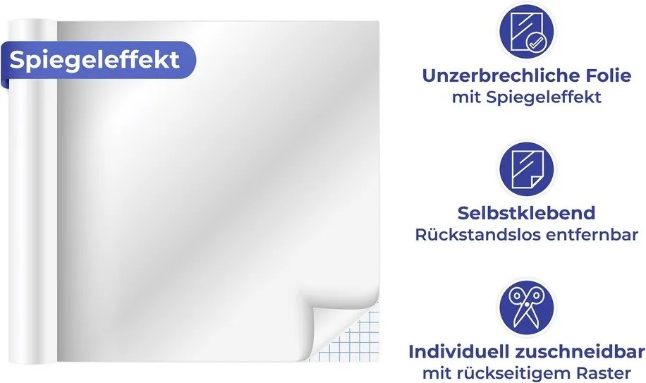 Lustrzana naklejka 58x150 cm – Wenko