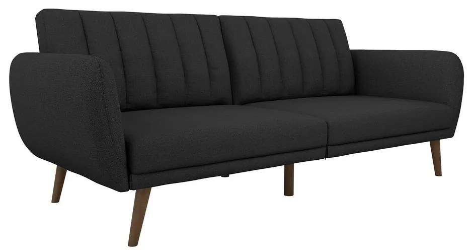 Ciemnoszara rozkładana sofa Novogratz Brittany