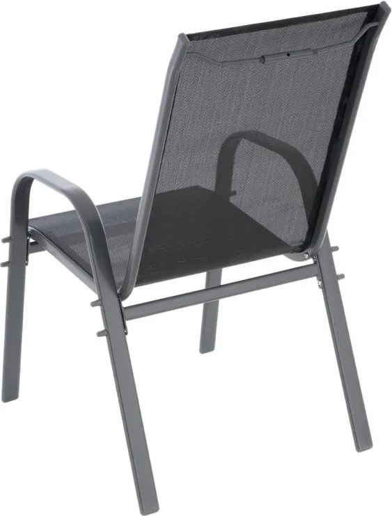 Zestaw 4 krzeseł, czarny