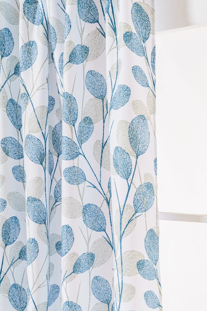 Designerska zasłona VIENTE 140x270 cm, wzorzysta Zawieszanie: Taśma z wiązaniami