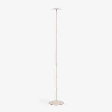 Bezprzewodowa Lampa Stojąca Led Do Użytku Zewnętrznego Z Żelaza Emilein Kremowa Tapioca - Sklum