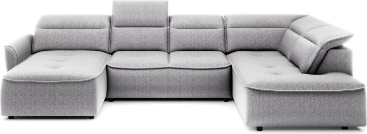 Narożnik MURILLO XL z elektryczną regulacją siedziska Prawostronny w tkaninie VOUGE 14 WERSAL