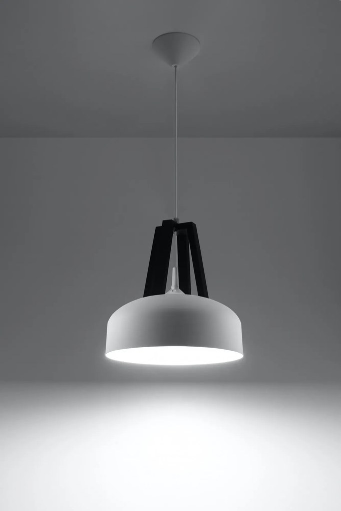 Biała lampa w stylu skandynawskim - EX516 L7-H21