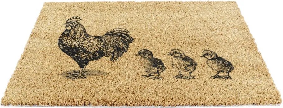 Wycieraczka z włókna kokosowego 40x60 cm Chickens and Chicks – Artsy Doormats