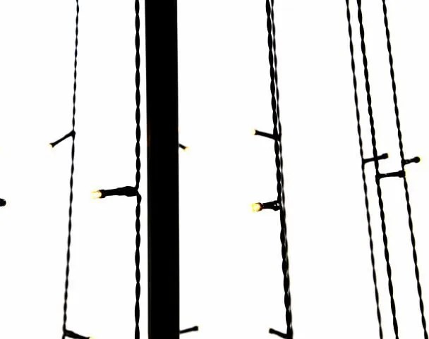 Dekoracja świąteczna - świetlna piramida ,240cm, ciepła biel